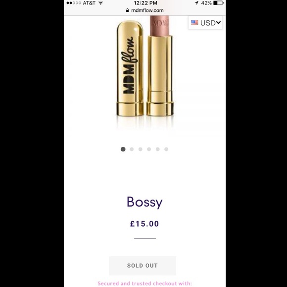 Full Size MDM Flow Lipstick in Bossy - Picture 6 of 7